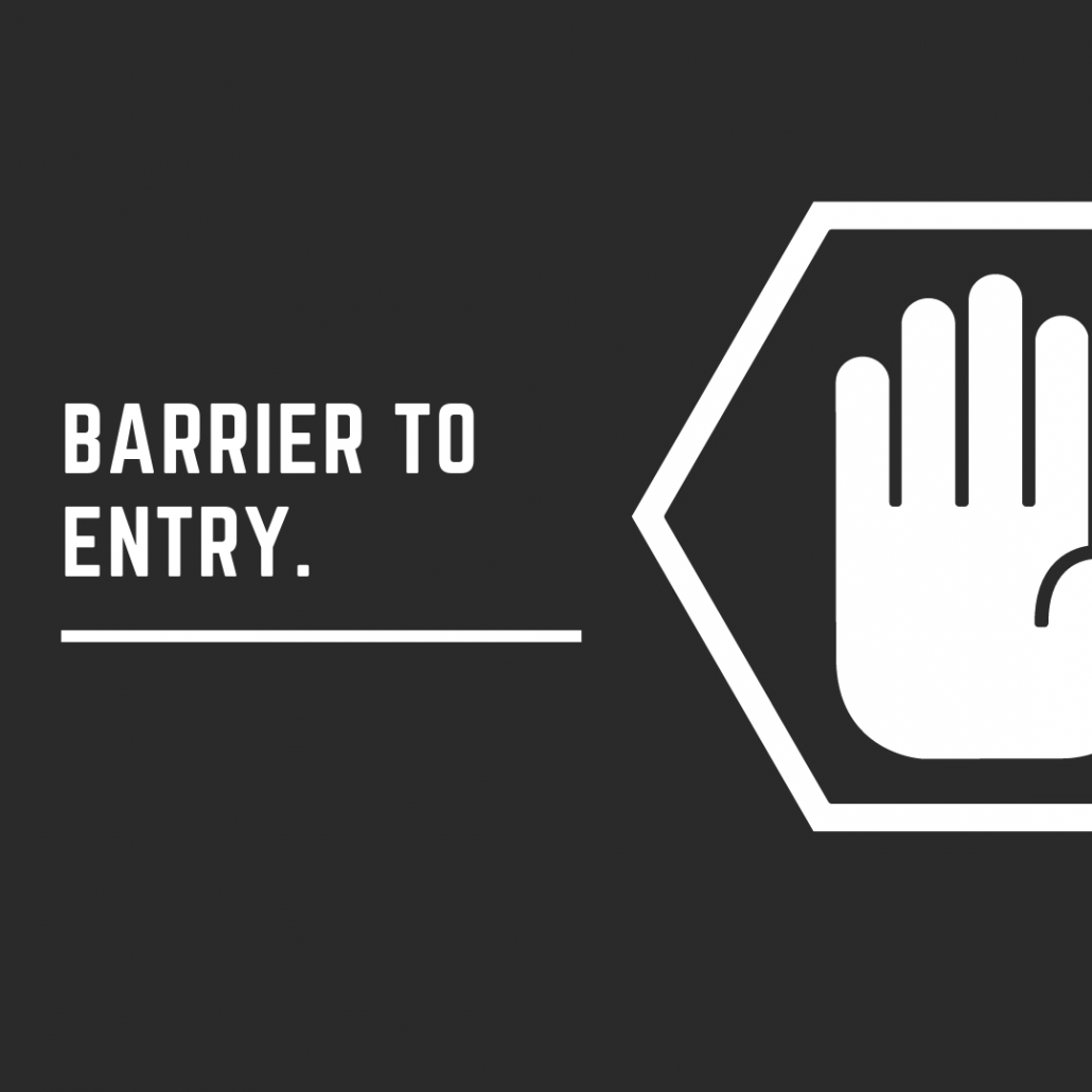 Porter’s second force: “Entry Barrier”